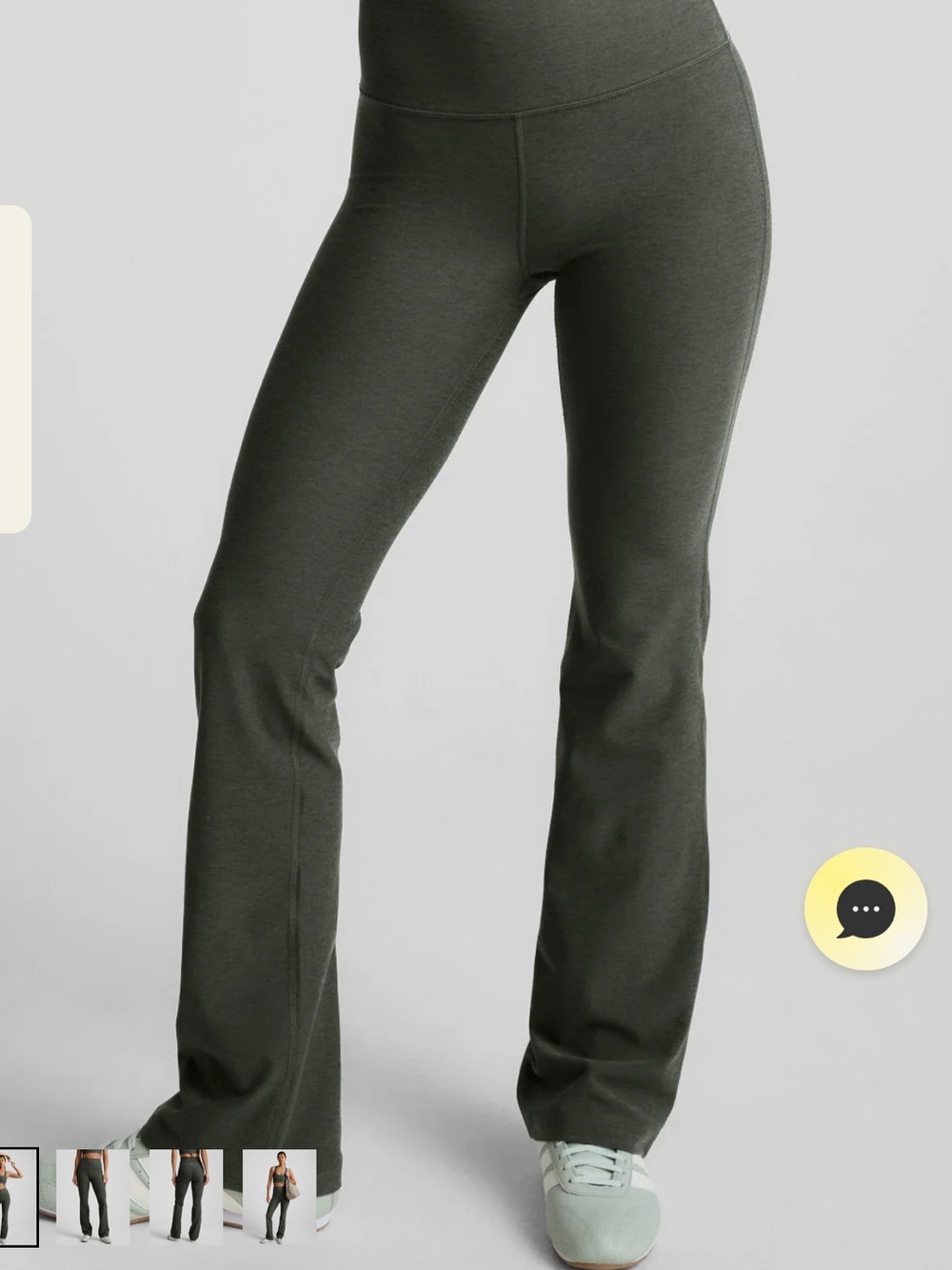 Nwt beyond yoga Spacedye™ Practice High Waisted Bootcut Pant - dusty forest h